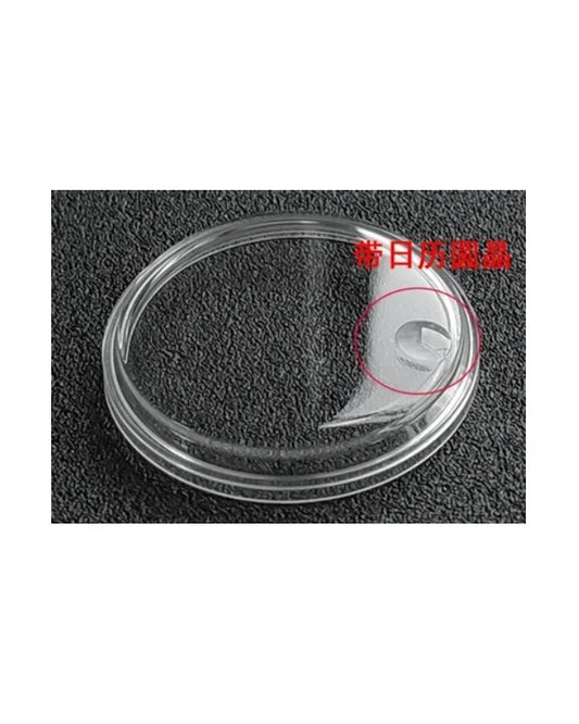 W3115 Replacement Part Acrylic Front Watch Cover 34.6mm with Date Window for S Watch Repair