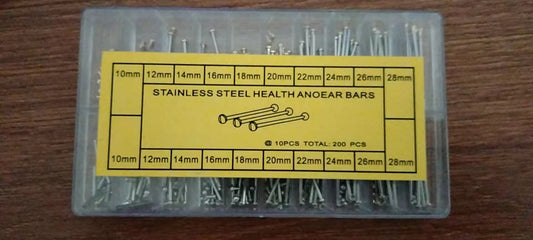 W8623 Assortment of 1.3mm Thick Bracelet Buckle Part Steel Friction Pins for Watch Band Clasps 2.5MM Heads