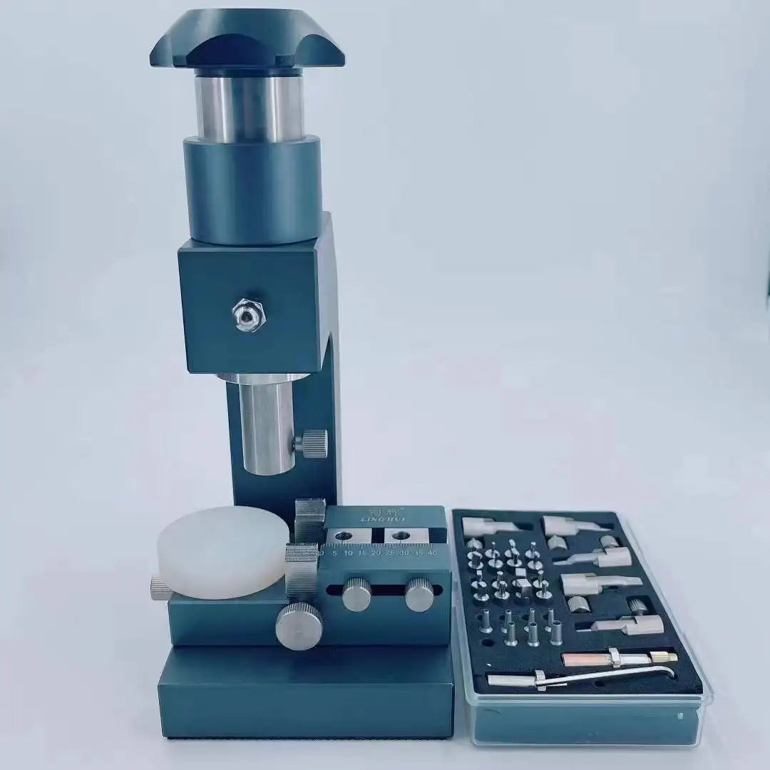 W9390 Bench Type Leather Watch Strap Hole Punch Tool for Making Round Square Rectangle Ellipse Shaped Holes