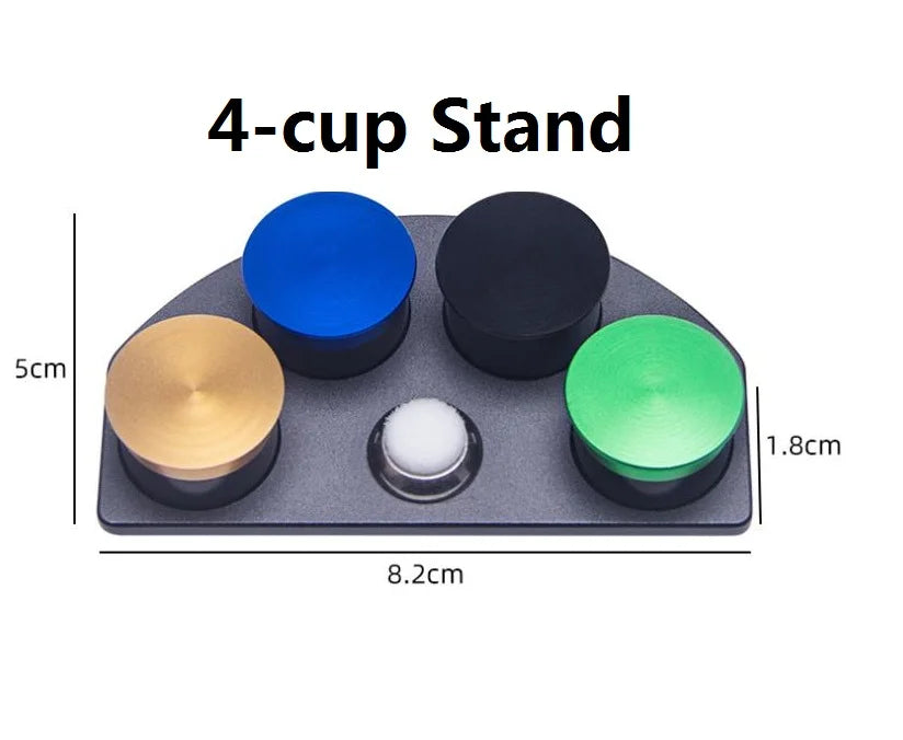 Watch Repair Oil Dip Oiler Stand Die-Cast Anti Slip Base Ceramic Containers with Dust Free Covers W30180